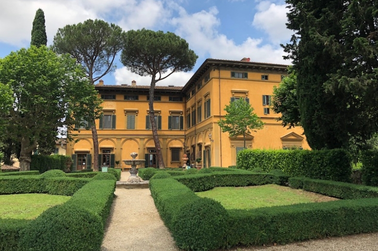 Exterior shot of La Pietra in Florence, Italy